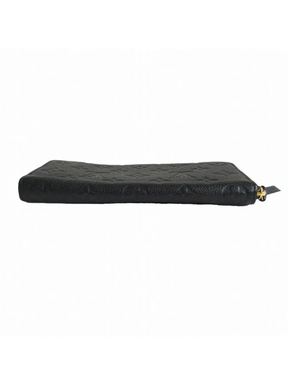Louis Vuitton Wallet Monogram Empreinte Portefeuille Clemence Zip Around Black